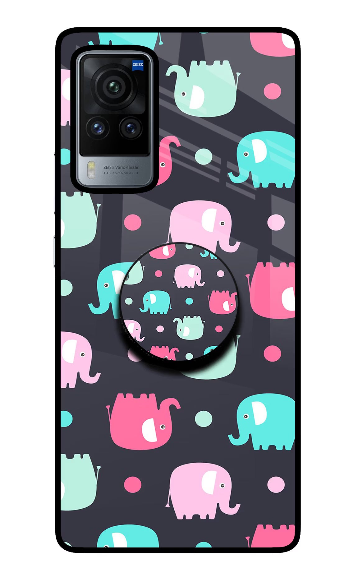 Baby Elephants Vivo X60 Pro Pop Case by Casekaro