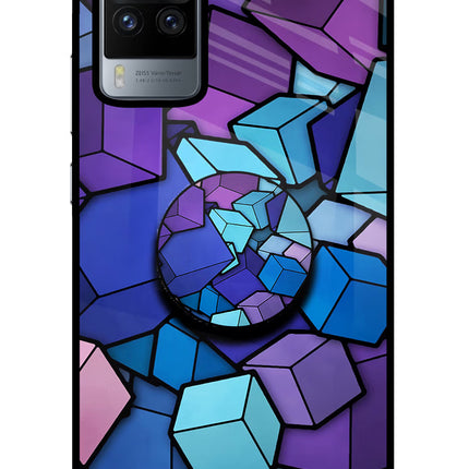 Cubic Abstract Vivo X60 Pro Pop Case by Casekaro