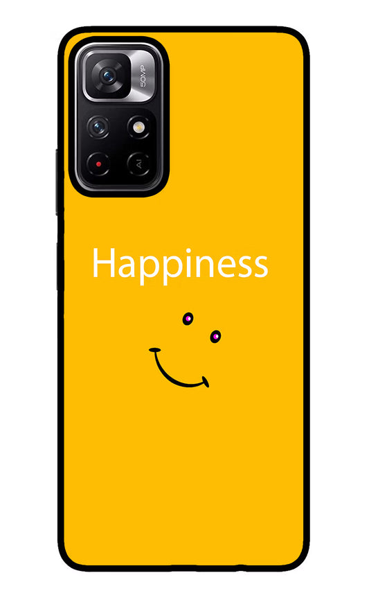 Happiness With Smiley Redmi Note 11T 5G Glass Case
