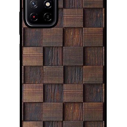 Wooden Cube Design Redmi Note 11T 5G Glass Case Back Cover by Casekaro