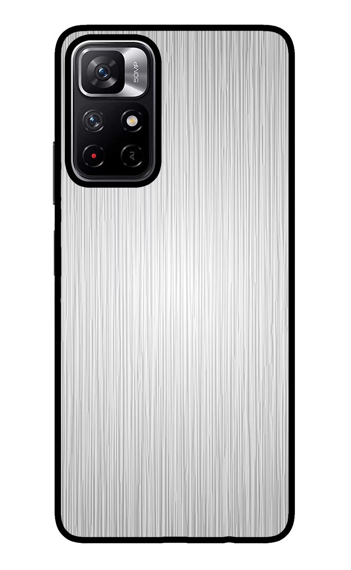 Wooden Grey Texture Redmi Note 11T 5G Glass Case Back Cover by Casekaro