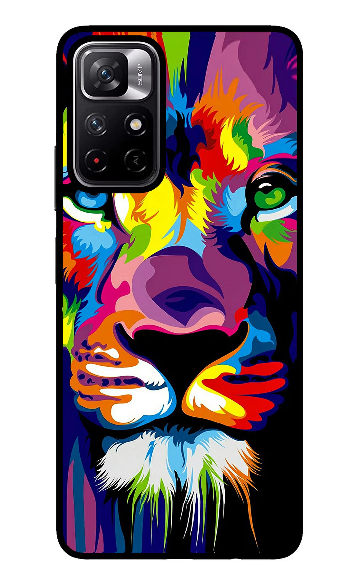 Lion Redmi Note 11T 5G Glass Case