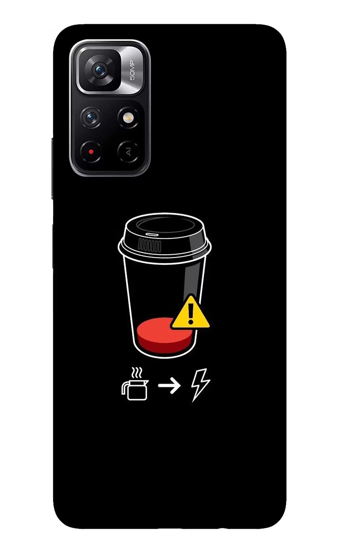 Coffee Redmi Note 11T 5G Glass Case