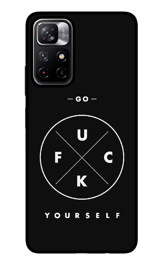 Go Fuck Yourself Redmi Note 11T 5G Glass Case
