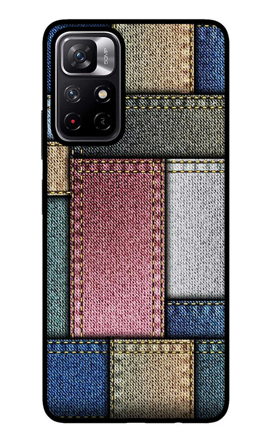 Multicolor Jeans Redmi Note 11T 5G Glass Case