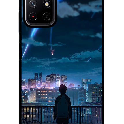 Anime Redmi Note 11T 5G Glass Case Back Cover by Casekaro