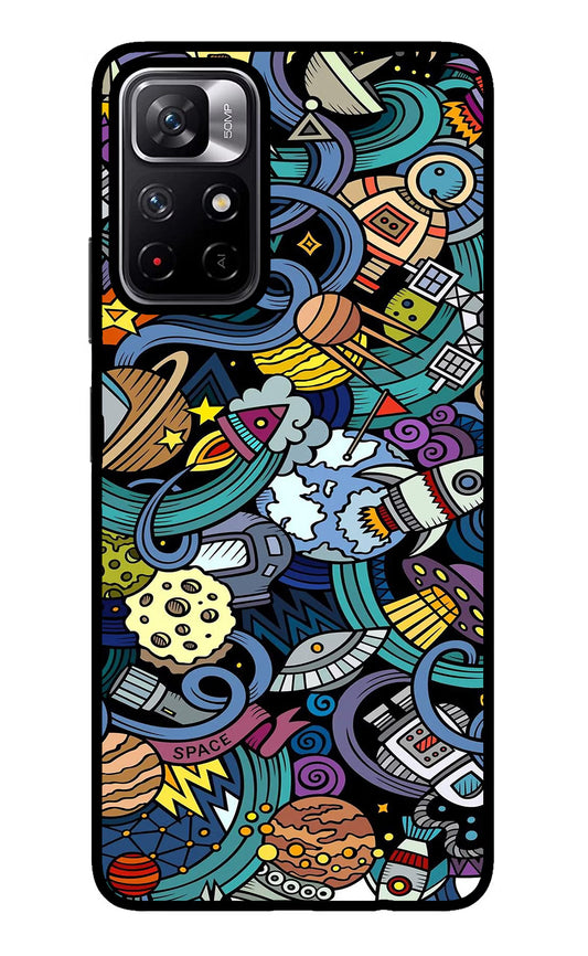 Space Abstract Redmi Note 11T 5G Glass Case