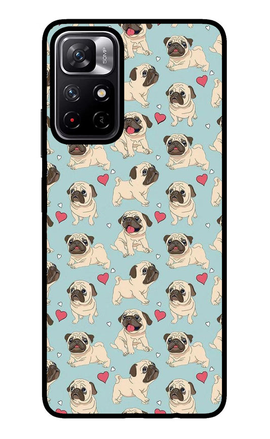 Pug Dog Redmi Note 11T 5G Glass Case
