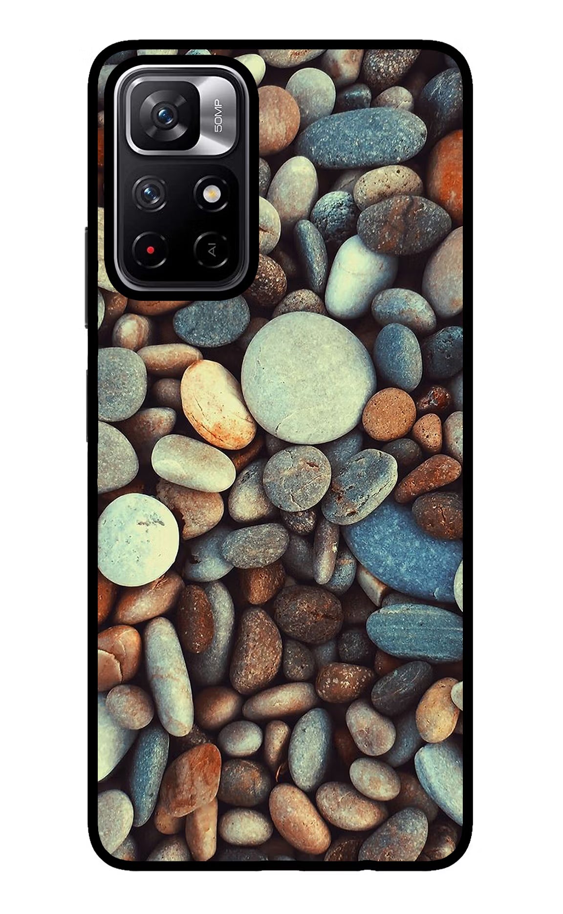 Pebble Redmi Note 11T 5G Glass Case Back Cover by Casekaro