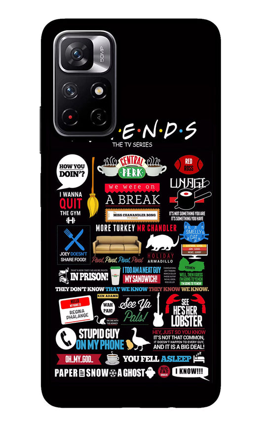 FRIENDS Redmi Note 11T 5G Glass Case