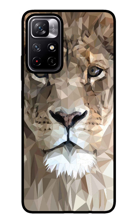 Lion Art Redmi Note 11T 5G Glass Case