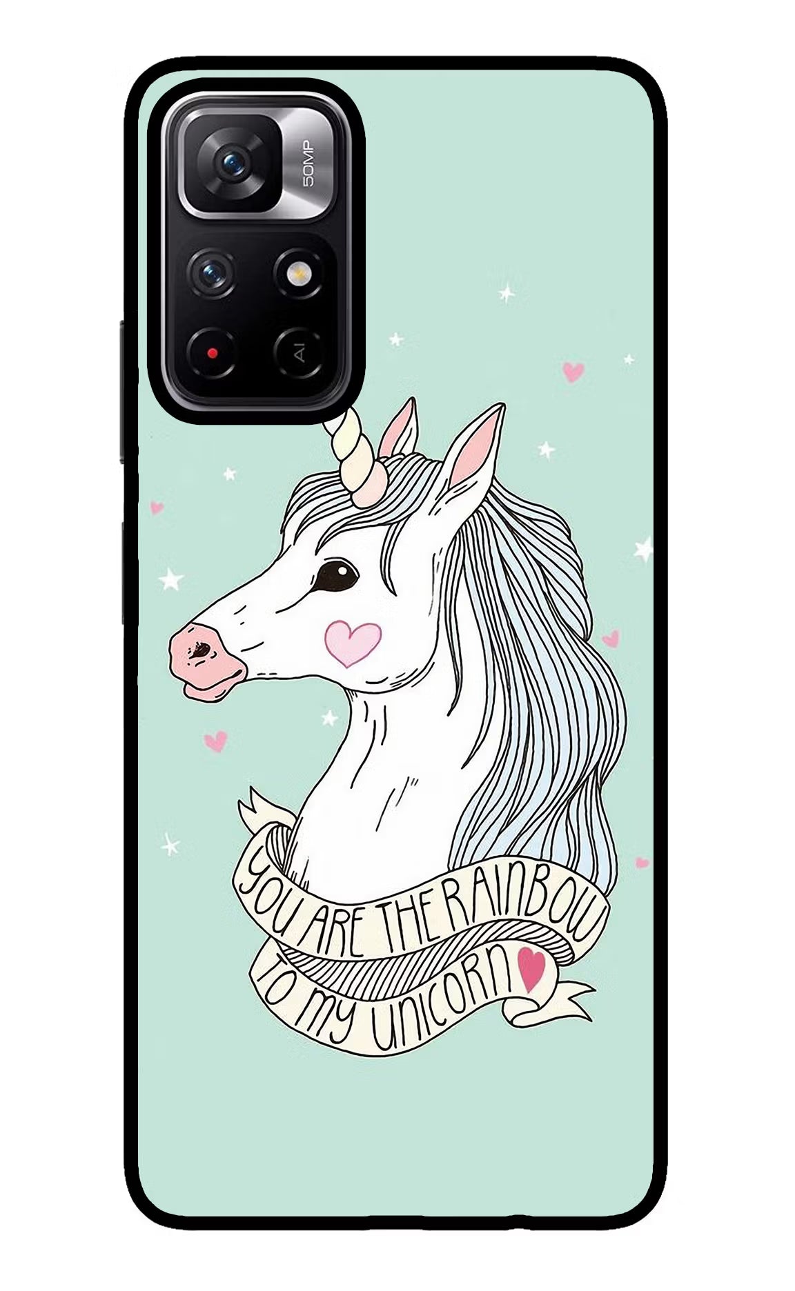 Unicorn Wallpaper Redmi Note 11T 5G Glass Case
