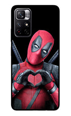 Deadpool Redmi Note 11T 5G Glass Case Back Cover by Casekaro