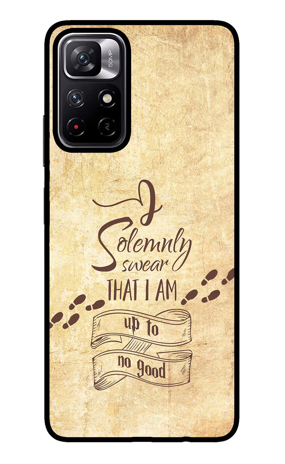 I Solemnly swear that i up to no good Redmi Note 11T 5G Glass Case