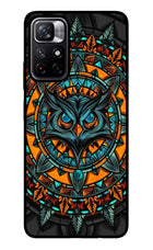 Angry Owl Art Redmi Note 11T 5G Glass Case