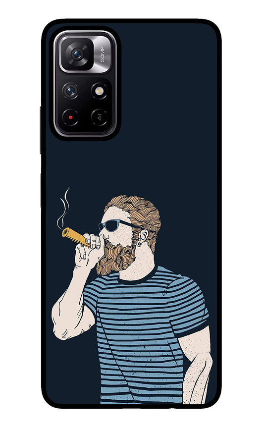 Smoking Redmi Note 11T 5G Glass Case