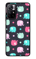 Elephants Redmi Note 11T 5G Glass Case