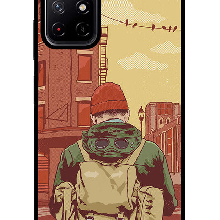 Adventurous Redmi Note 11T 5G Glass Case Back Cover by Casekaro