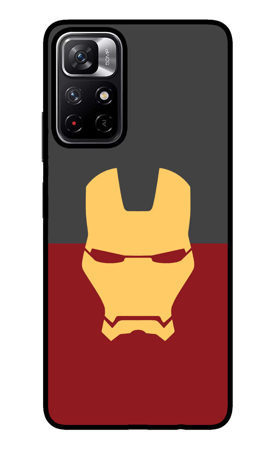 Ironman Redmi Note 11T 5G Back Cover, Glass case