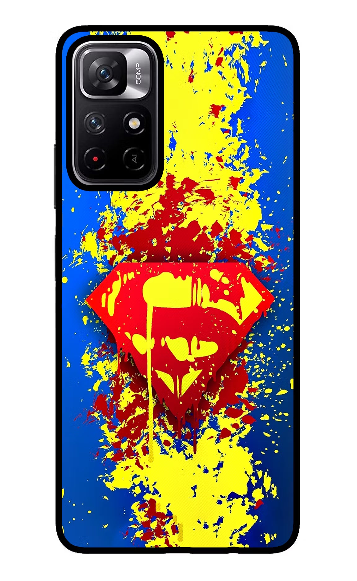 Superman logo Redmi Note 11T 5G Glass Case