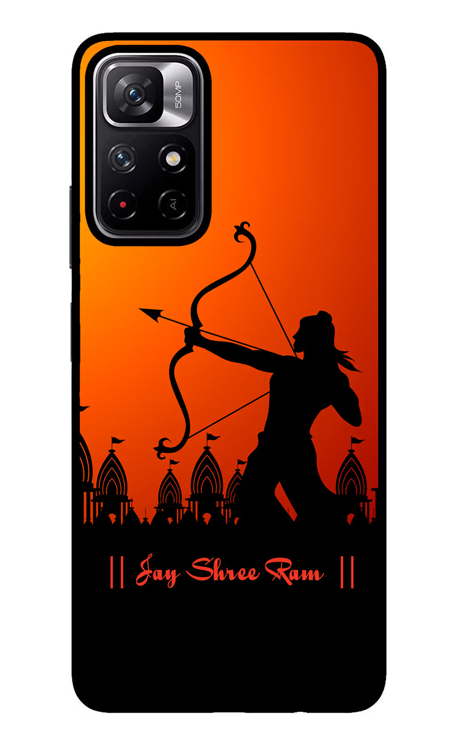 Lord Ram - 4 Redmi Note 11T 5G Back Cover, Glass case