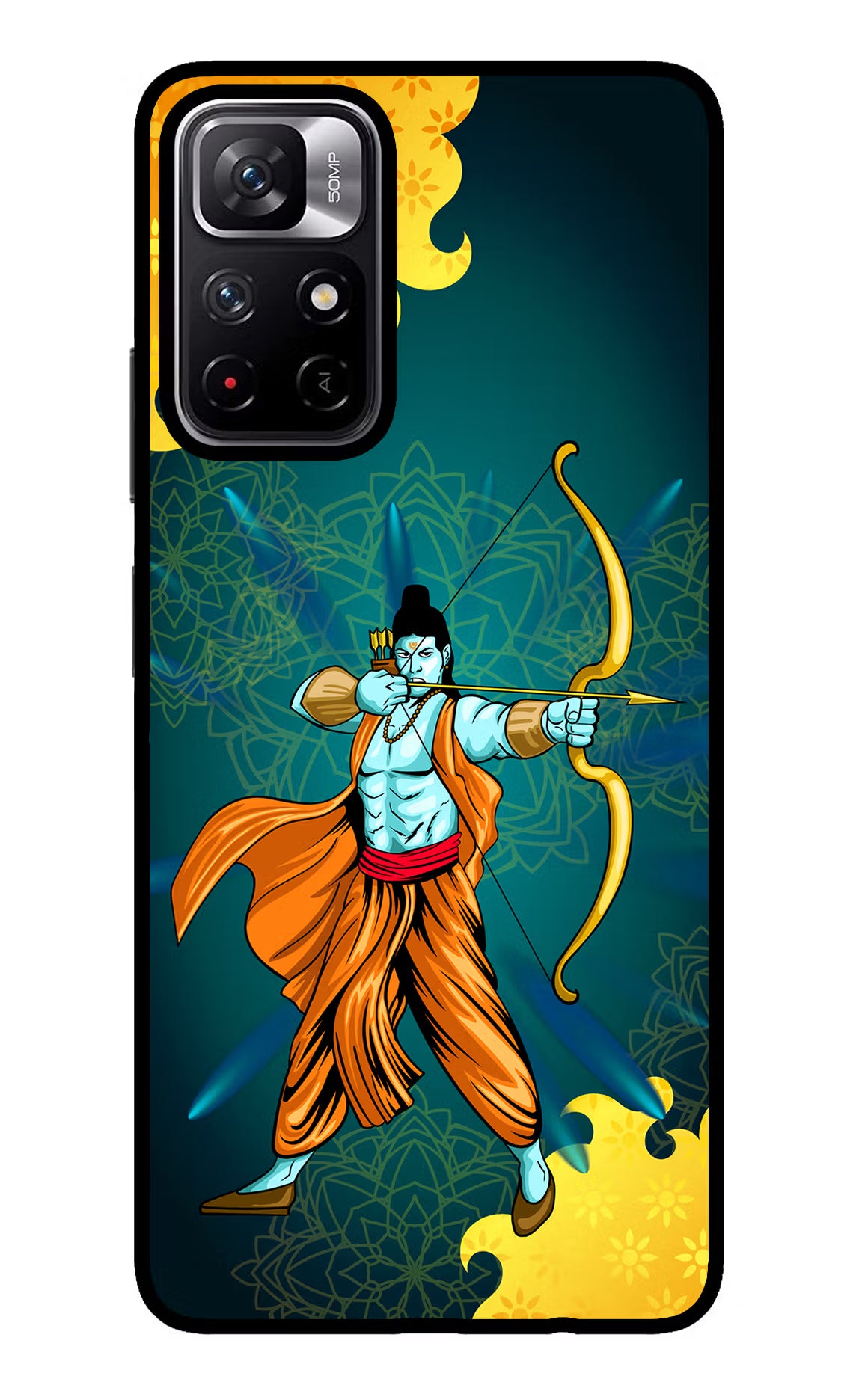 Lord Ram - 6 Redmi Note 11T 5G Glass Case Back Cover by Casekaro