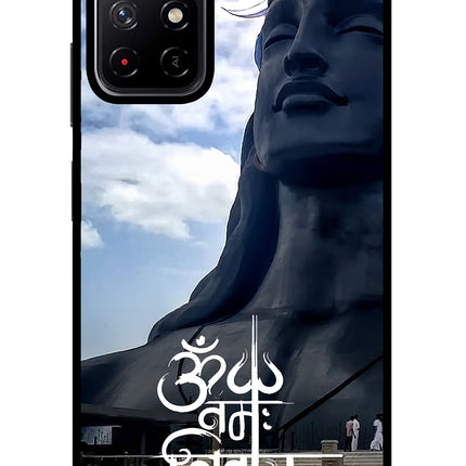 Om Namah Shivay Redmi Note 11T 5G Glass Case Back Cover by Casekaro