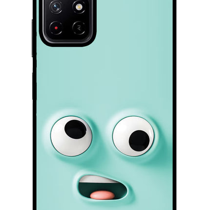 Funny Cartoon Redmi Note 11T 5G Glass Case Back Cover by Casekaro