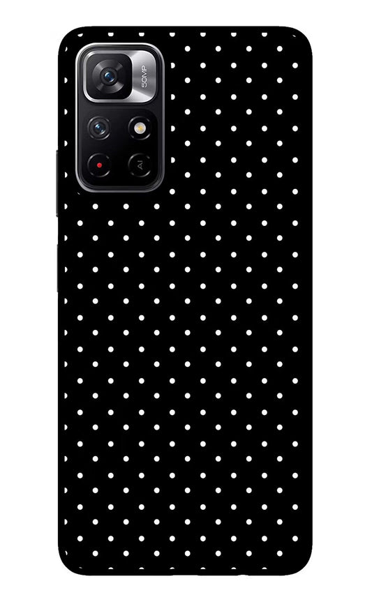 White Dots Redmi Note 11T 5G Glass Case