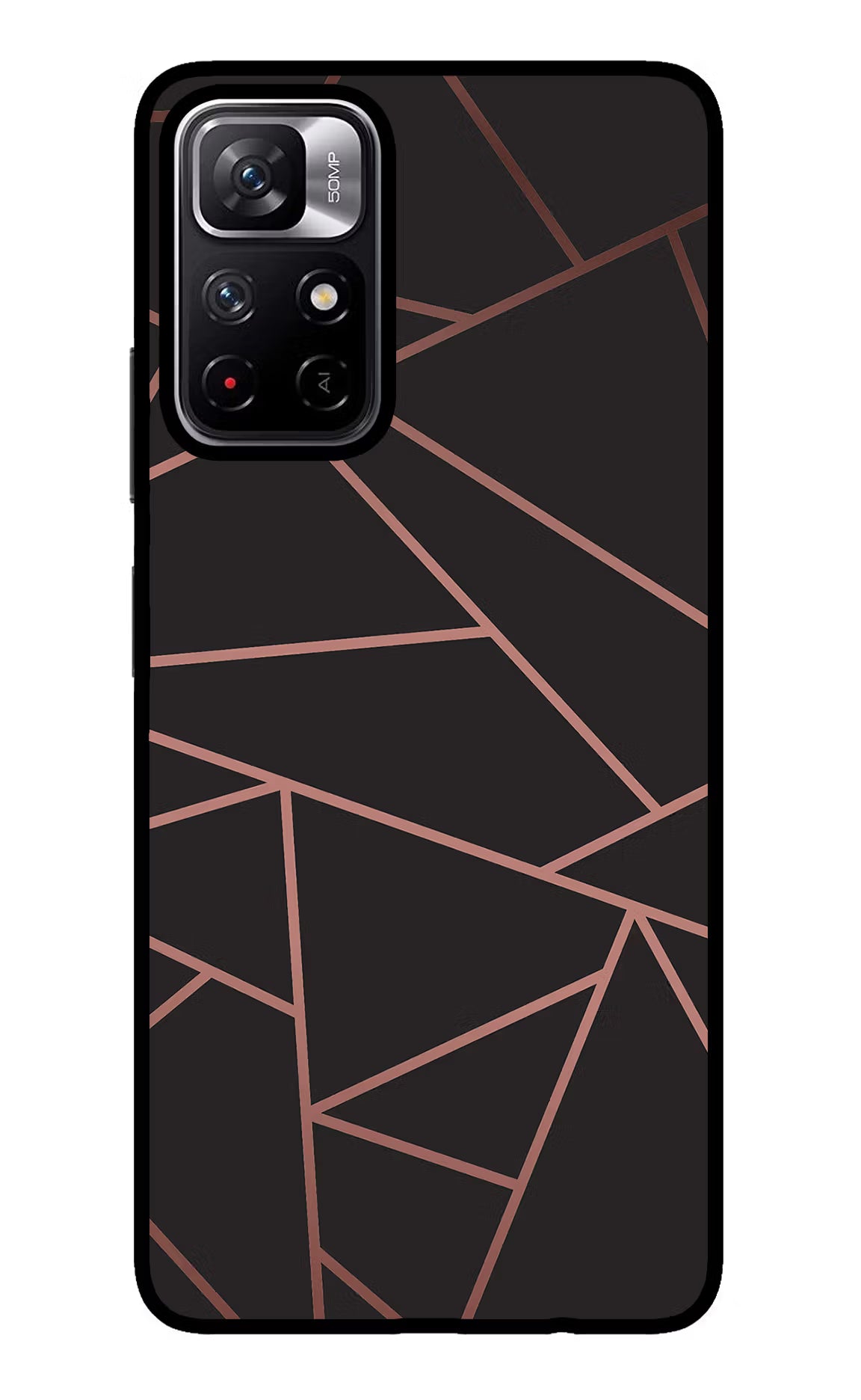 Geometric Pattern Redmi Note 11T 5G Glass Case Back Cover by Casekaro