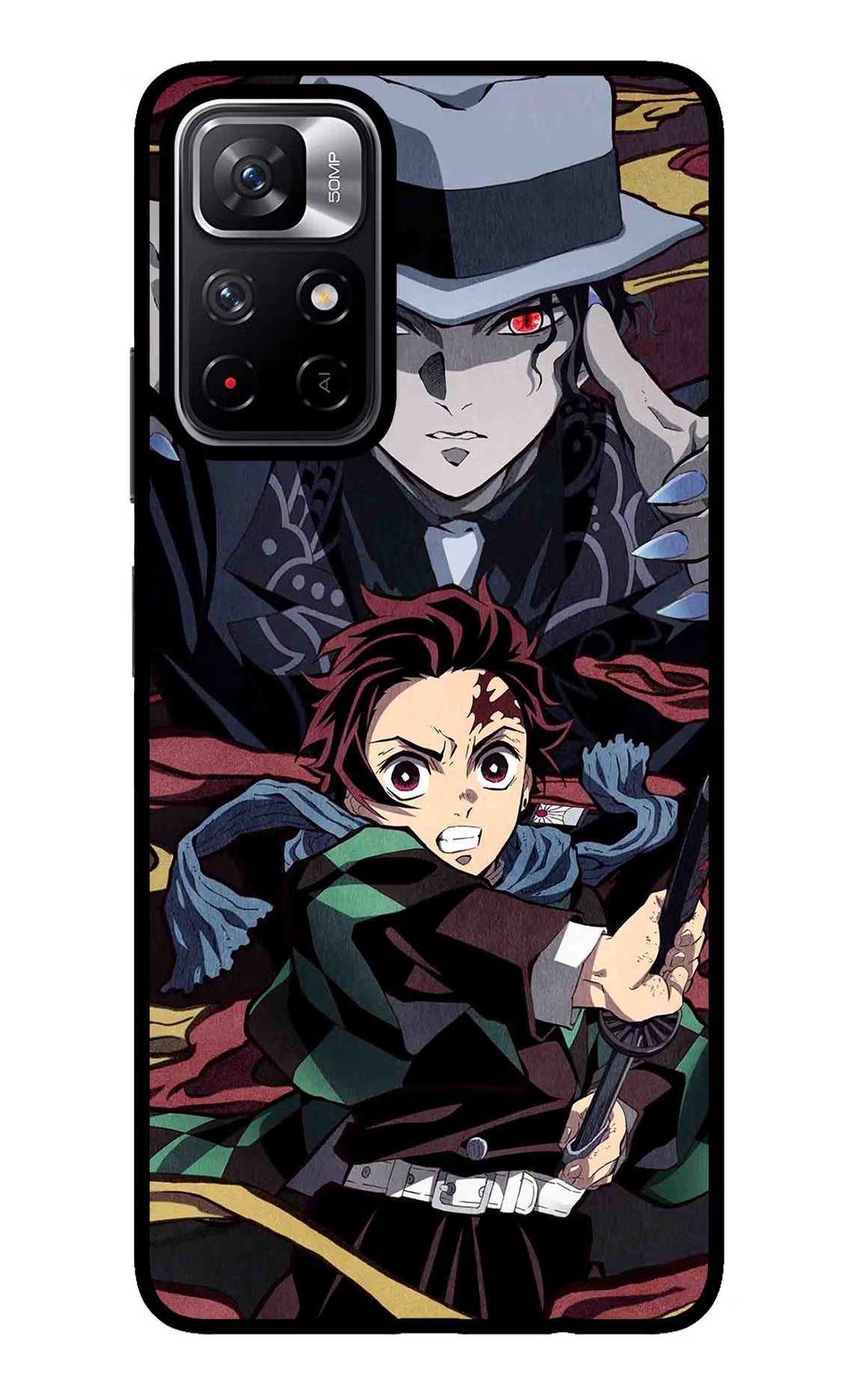 Demon Slayer Redmi Note 11T 5G Glass Case