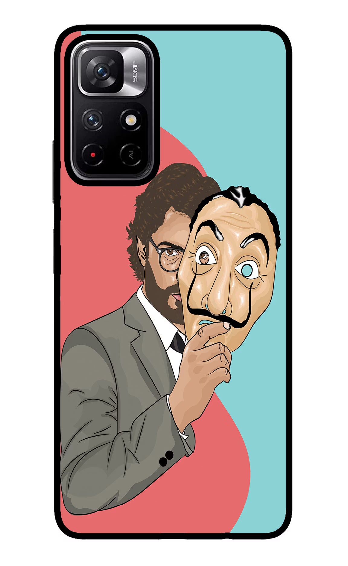 Professor Redmi Note 11T 5G Glass Case Back Cover by Casekaro