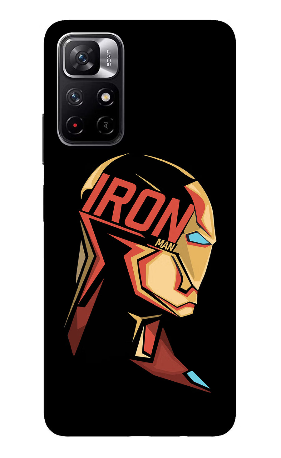 IronMan Redmi Note 11T 5G Back Cover, Glass case