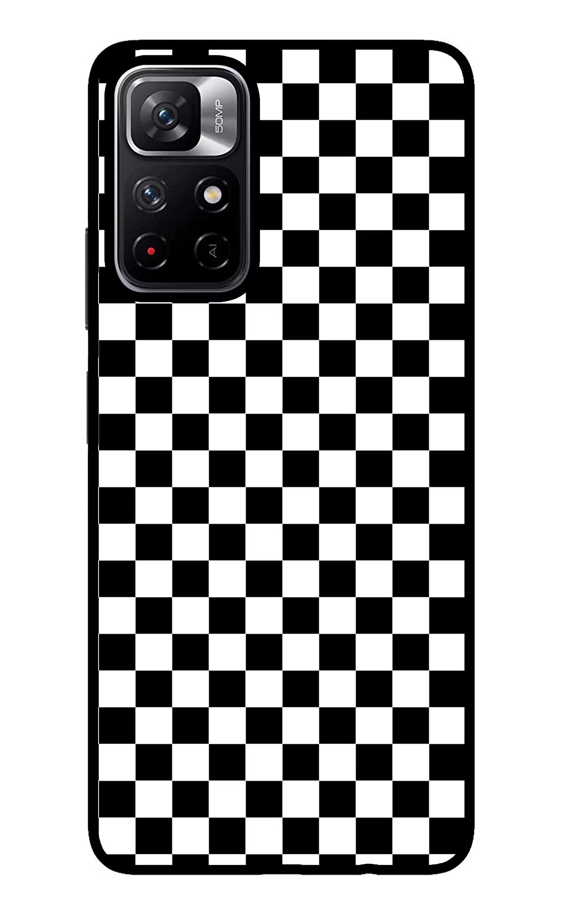 Chess Board Redmi Note 11T 5G Glass Case Back Cover by Casekaro