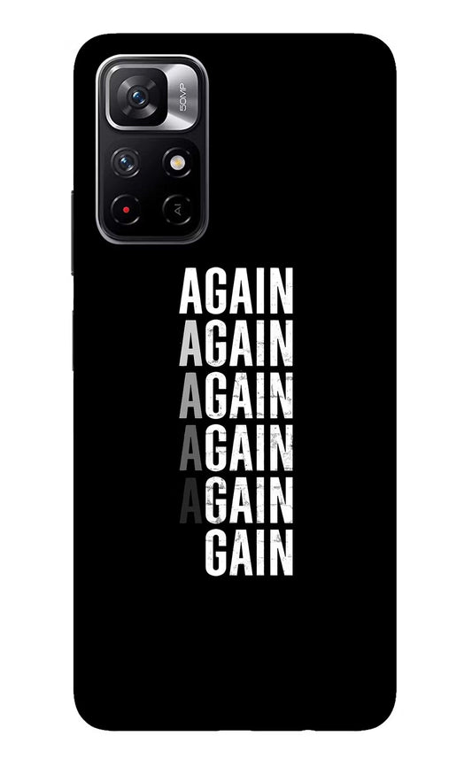 Again Again Gain Redmi Note 11T 5G Glass Case