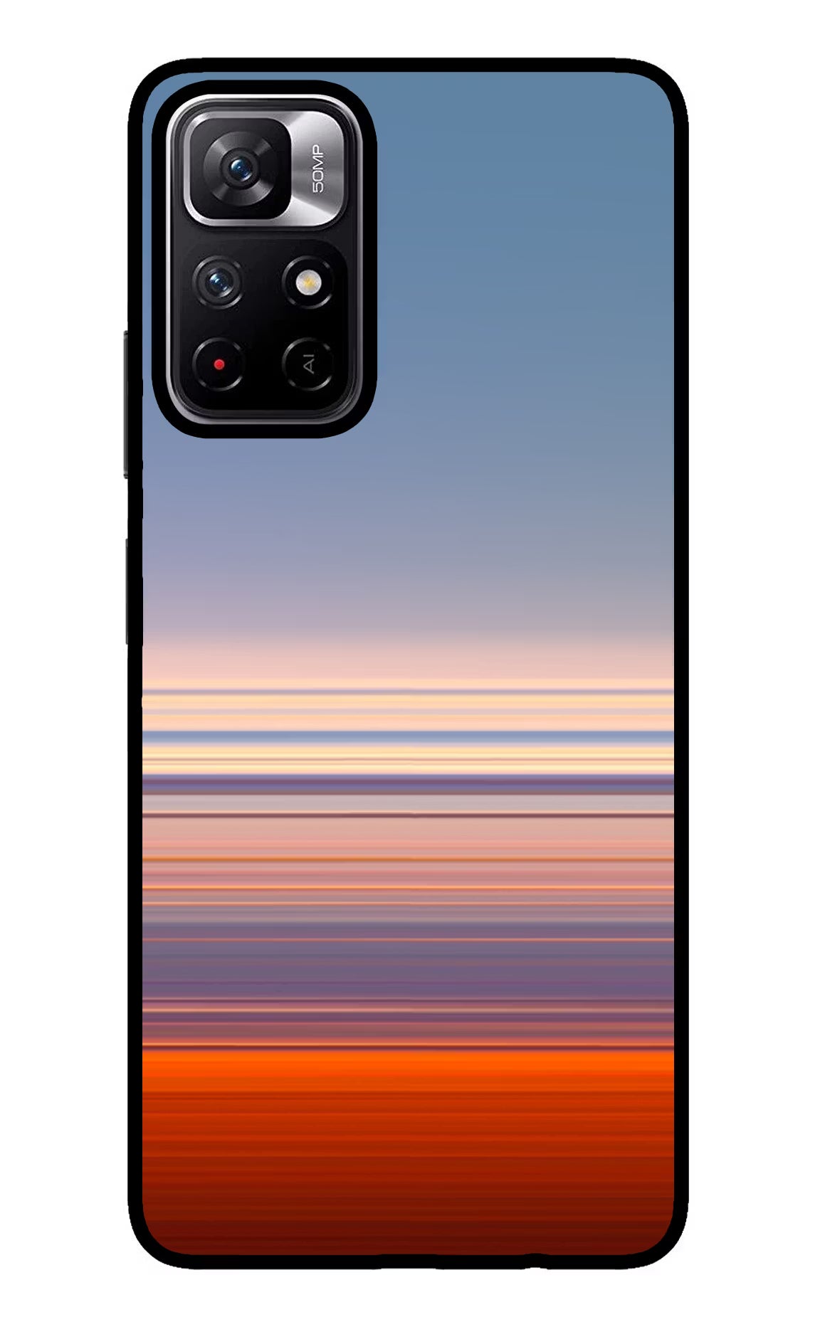 Morning Colors Redmi Note 11T 5G Glass Case Back Cover by Casekaro