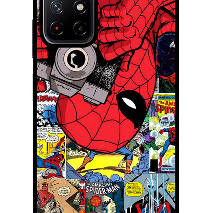 Spider Man Redmi Note 11T 5G Glass Case Back Cover by Casekaro