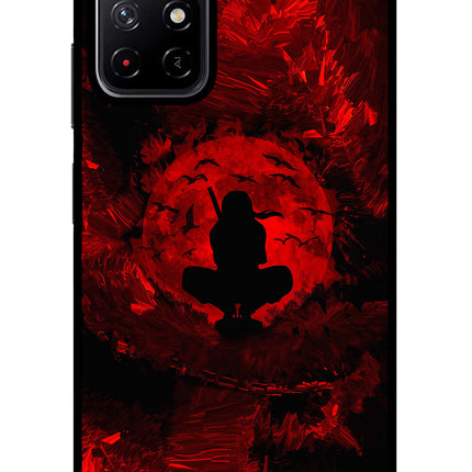 Itachi Uchiha Redmi Note 11T 5G Glass Case Back Cover by Casekaro