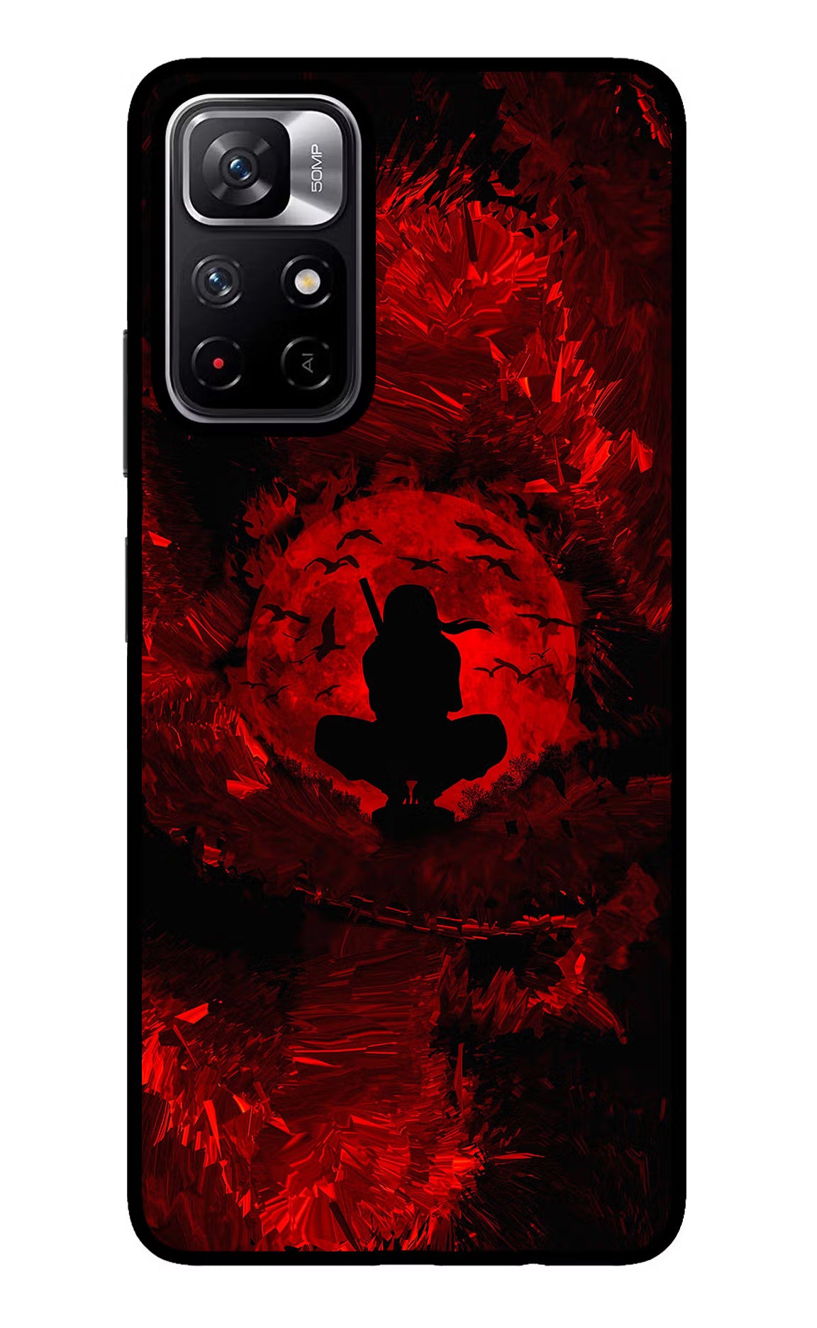 Itachi Uchiha Redmi Note 11T 5G Glass Case