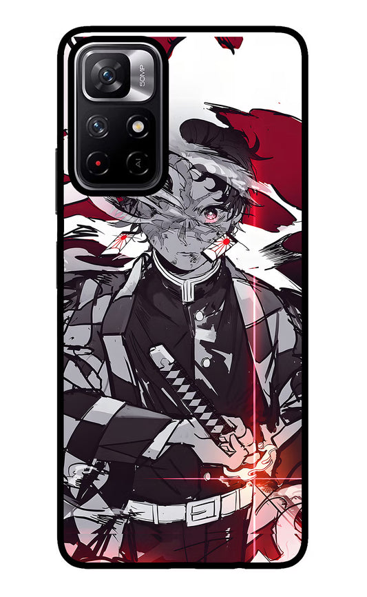 Demon Slayer Redmi Note 11T 5G Glass Case