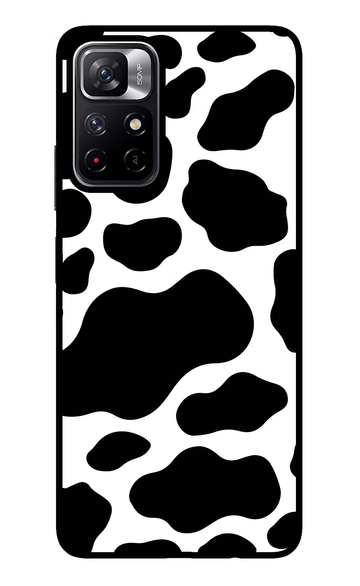 Cow Spots Redmi Note 11T 5G Glass Case Back Cover by Casekaro