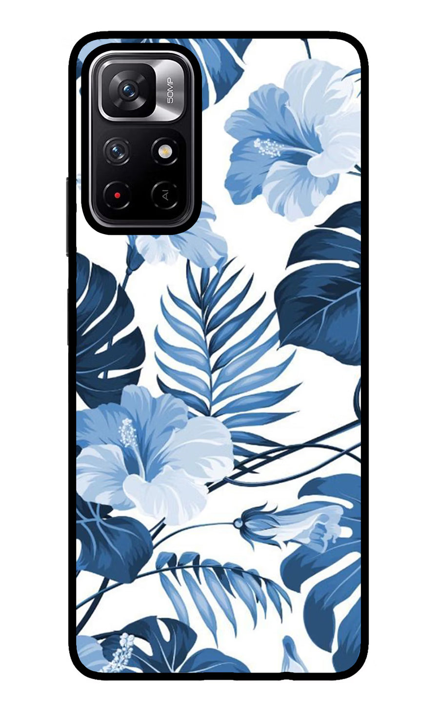 Fabric Art Redmi Note 11T 5G Back Cover, Glass case