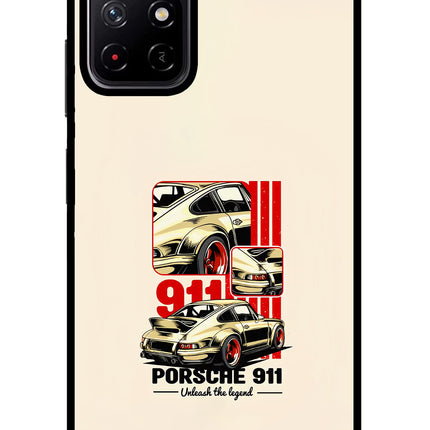 Classic Porsche 911 Redmi Note 11T 5G Glass Case Back Cover by Casekaro