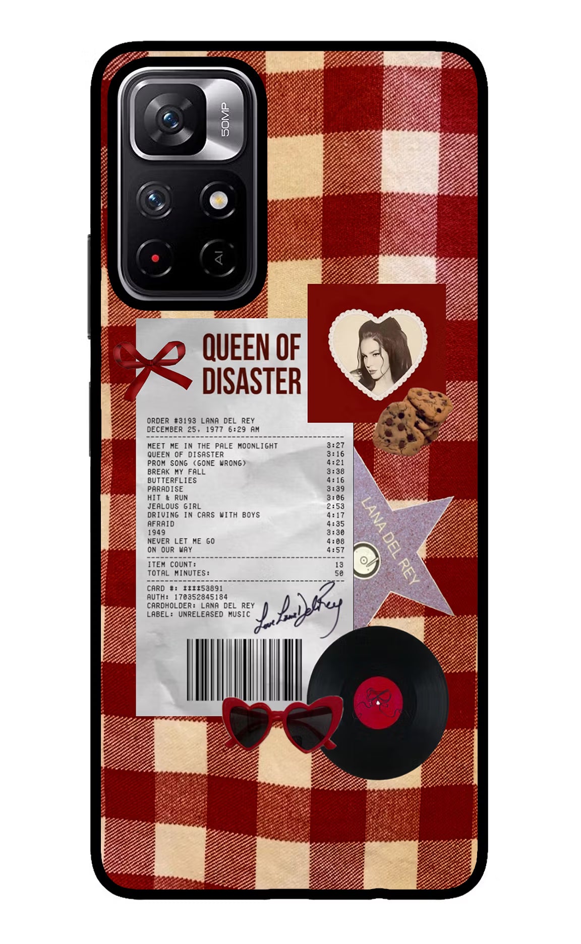 Queen of Disaster Redmi Note 11T 5G Glass Case Back Cover by Casekaro