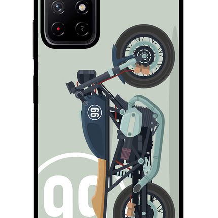 Classic Cafe Racer 99 Redmi Note 11T 5G Glass Case Back Cover by Casekaro