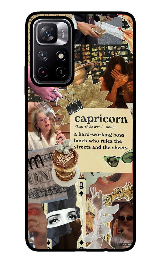Capricorn Zodiac Redmi Note 11T 5G Glass Case