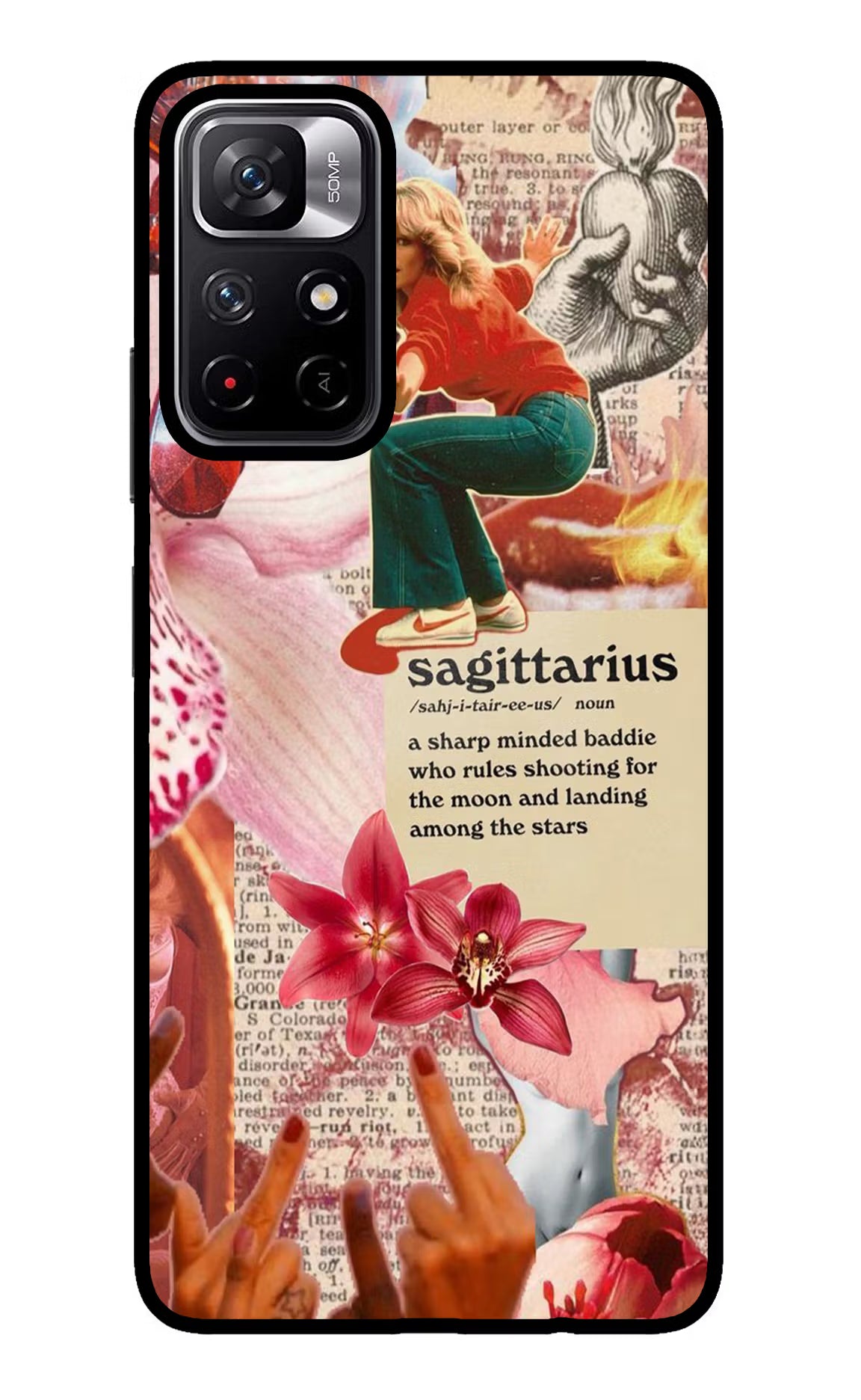 Sagittarius Zodiac Redmi Note 11T 5G Glass Case