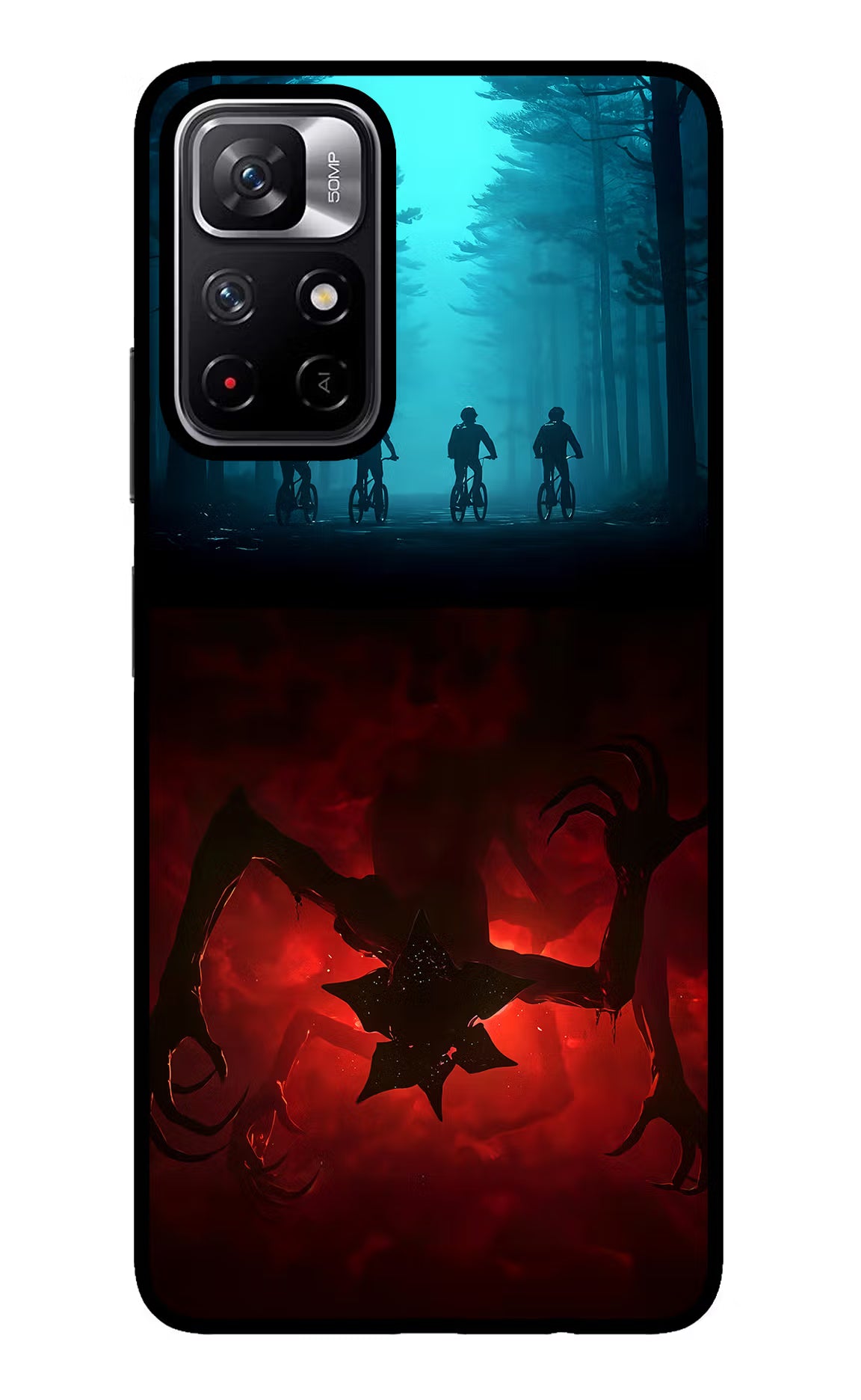 Ordinary Things Downside Up Redmi Note 11T 5G Glass Case Back Cover by Casekaro