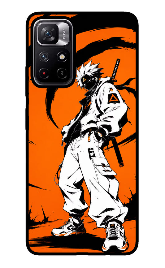 Street Samurai  Redmi Note 11T 5G Glass Case