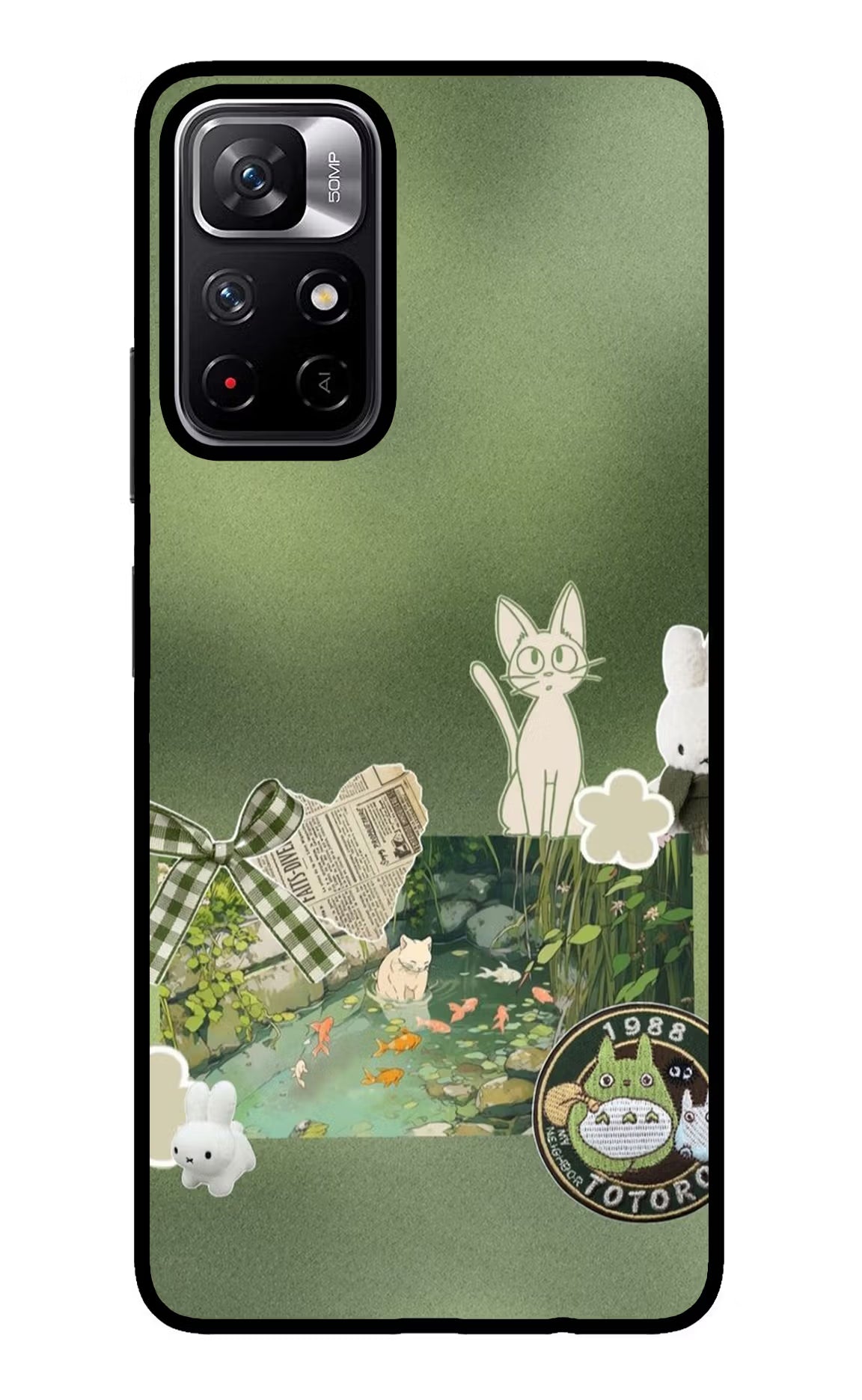 Aesthetic anime Redmi Note 11T 5G Glass Case